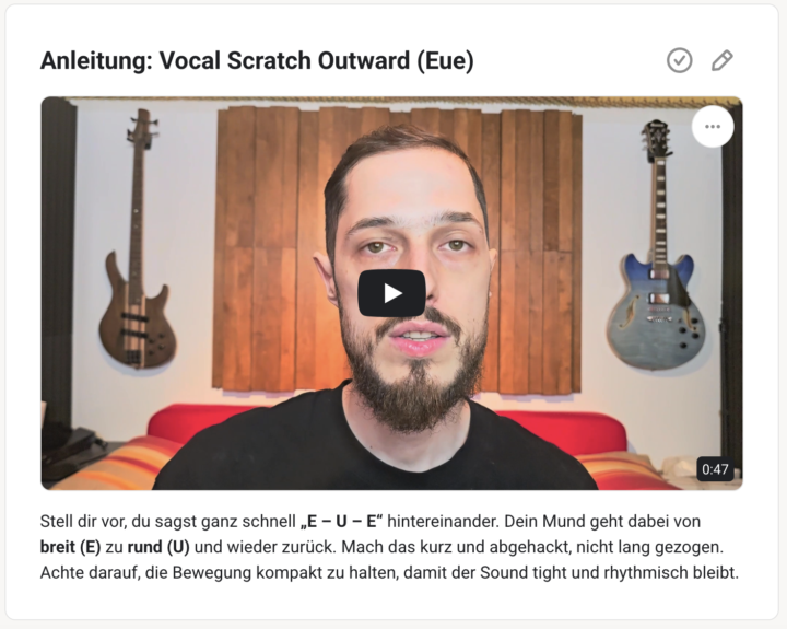 Neuer Sound: Vocal Scratch Outward (Eue)