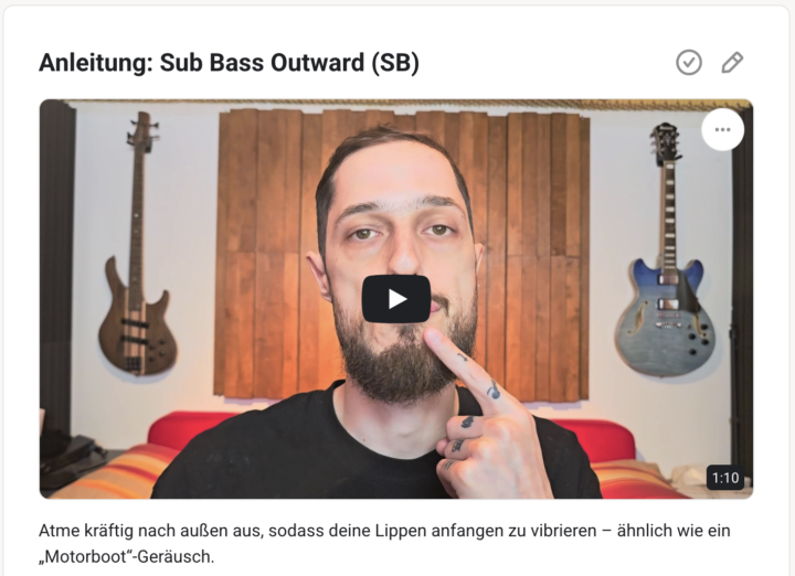Neuer Sound: Sub Bass Outward (SB)