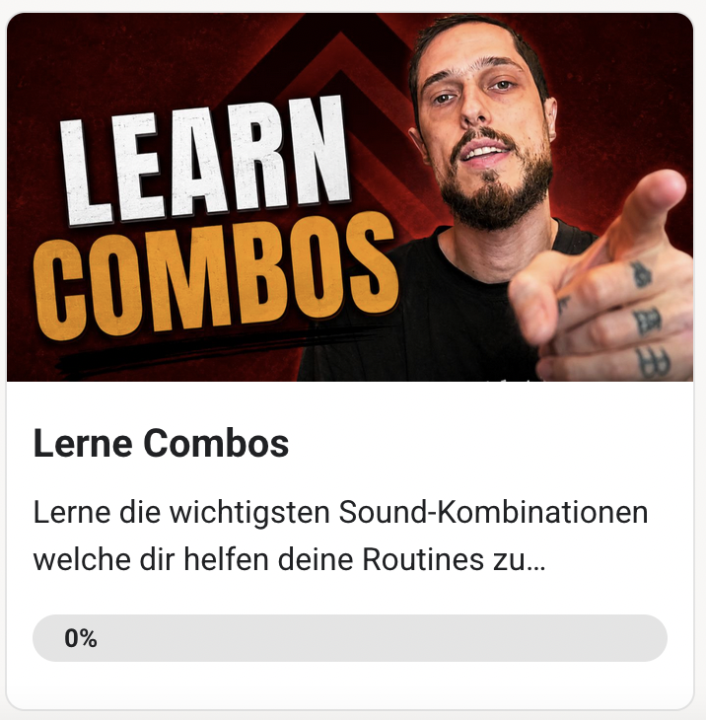 Neuer Kurs: Lerne Combos