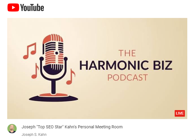 The Harmonic Biz Podcast is Beginning in 3 mins...