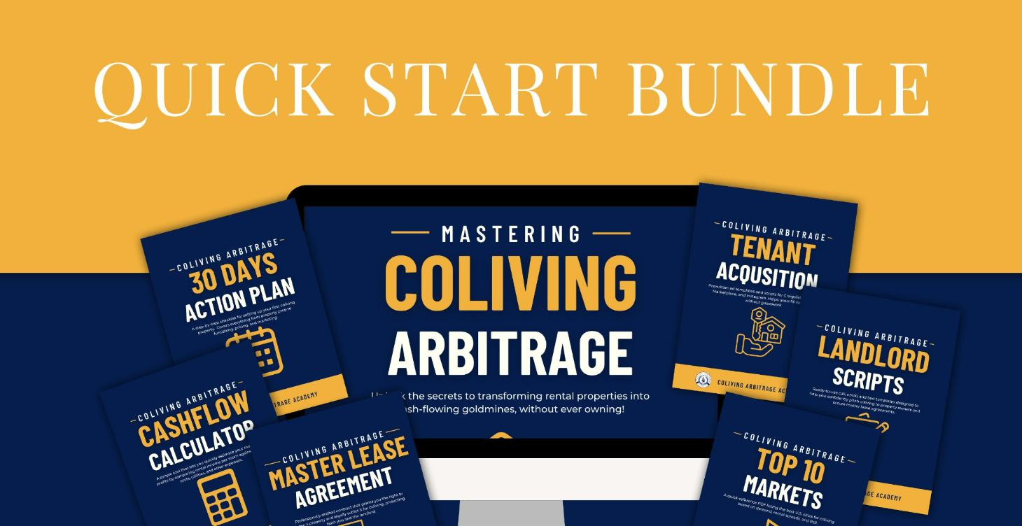 Coliving Arbitrage Quick Start Bundle