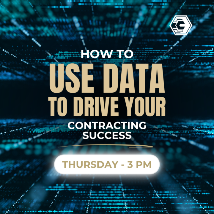 🔥 This Week’s Training: “How to Use Data to Drive Your Contracting Success”