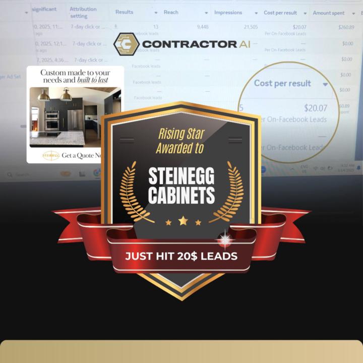 🔥 Celebrating Steinegg Cabinets – Our Rising Star! ⭐🏆