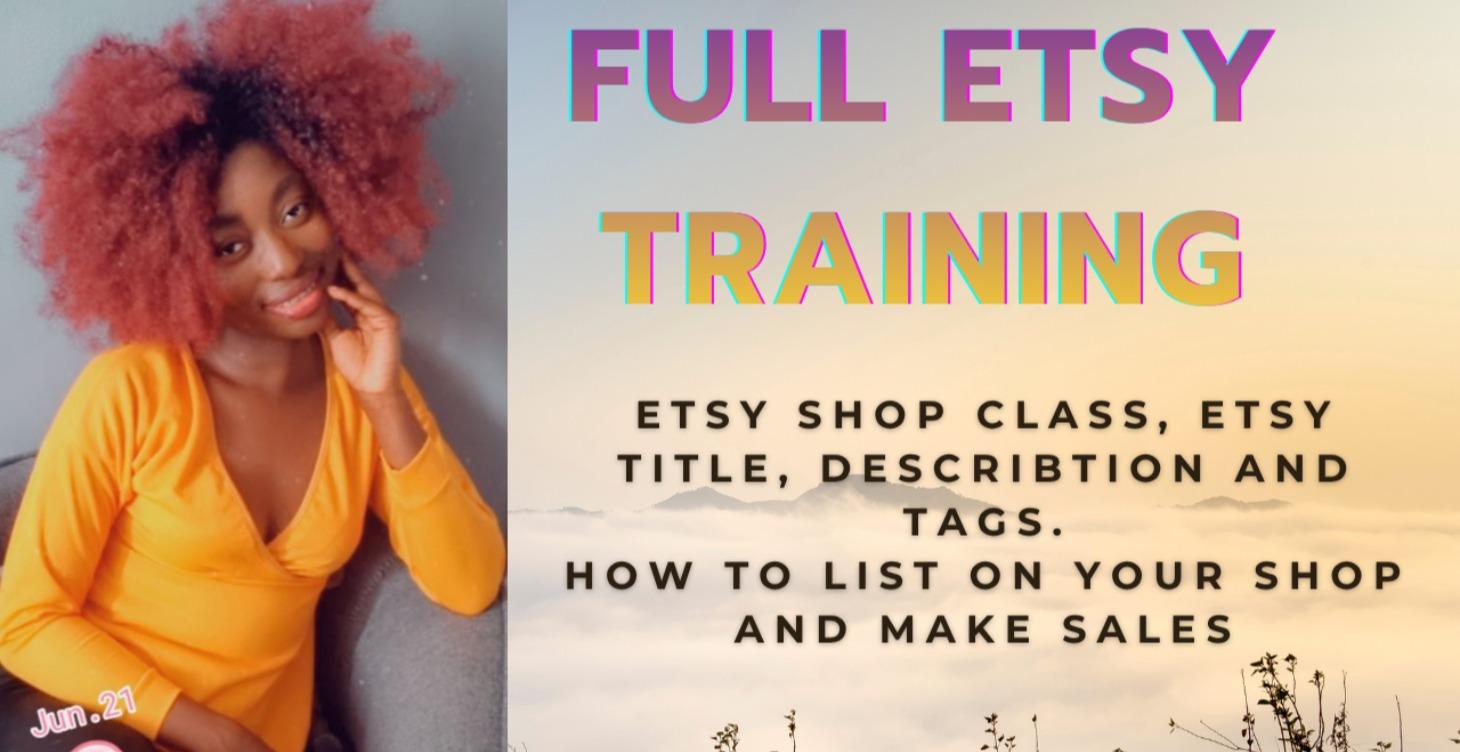 ETSY TRAINING CLASS