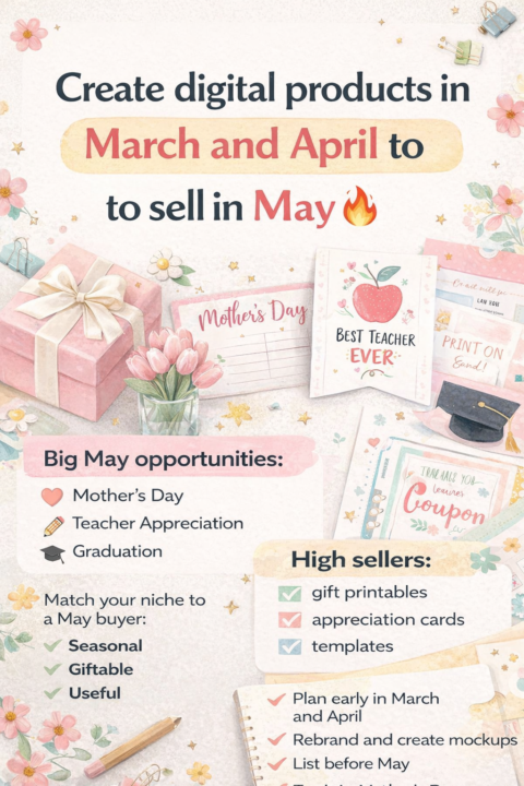 Start creating this in March–April so they’re ready to sell in May 🔥