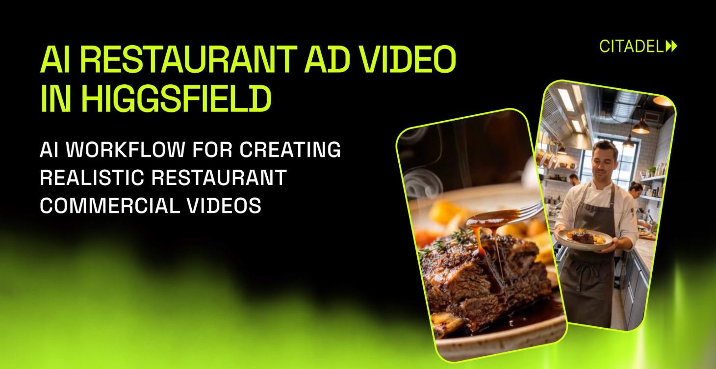 AI Restaurant Ad Video in Higgsfield