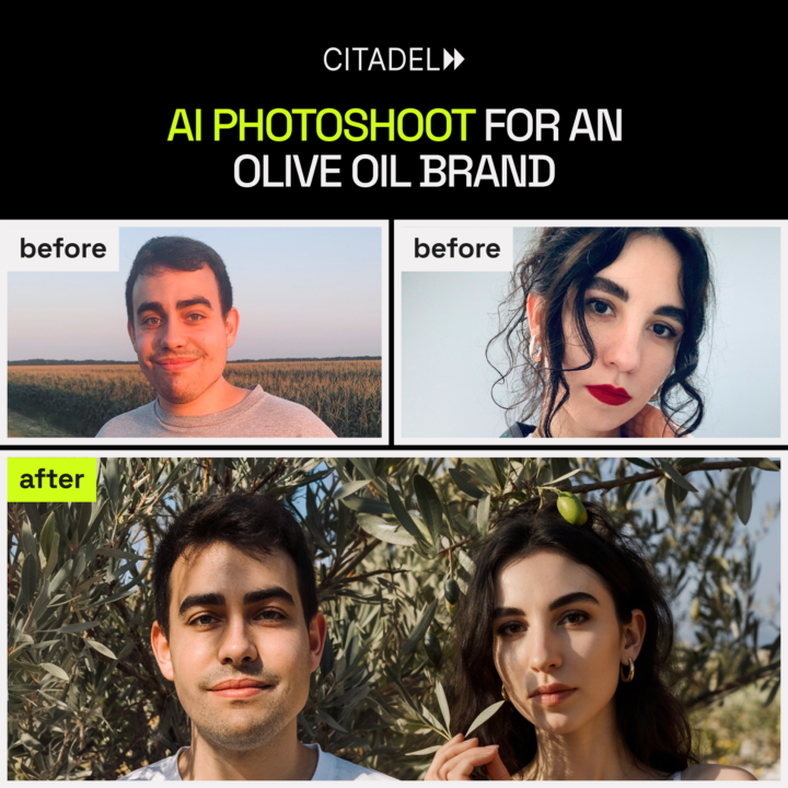 AI Photoshoot for an Olive Oil Brand