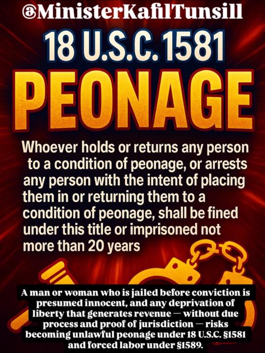 ⚖ PRESUMED INNOCENT MEANS FREE — NOT BILLED