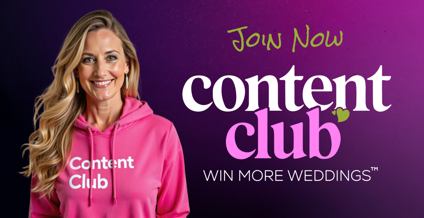 Win More Weddings Content Club
