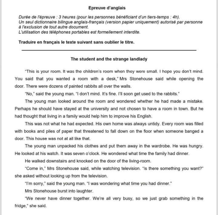 Version anglais/espagnole