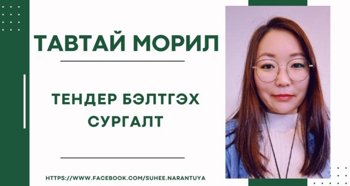 Тендер бэлтгэх сургалт