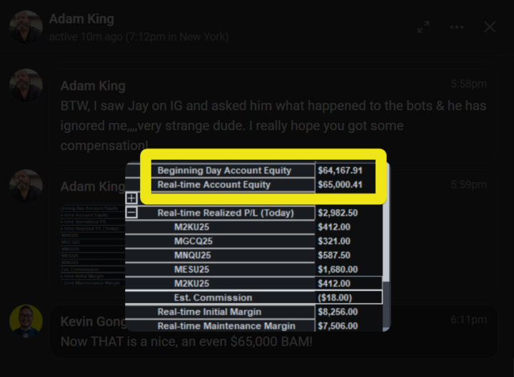 🏆Adam King +30% in 6 months