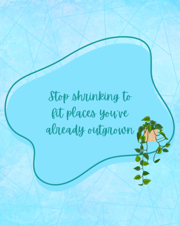 Daily Inspiration #68 - Stop Shrinking 