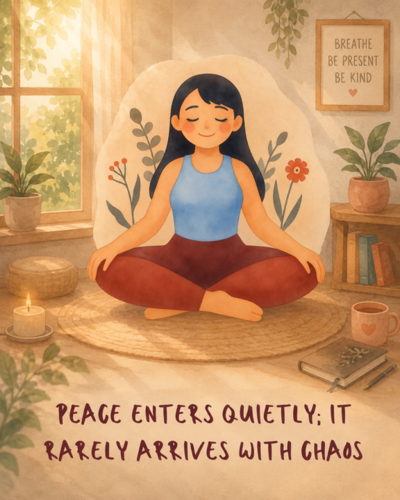 Daily Inspiration #113 - Peace Enters Quietly 