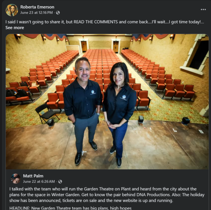 When Roberta Speaks, Listen | Theater Voices