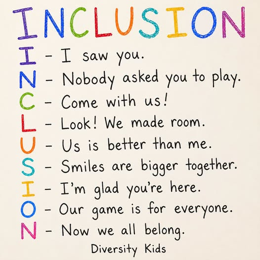 If children could describe inclusion 