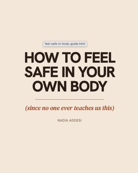 Learning to Feeling Safe