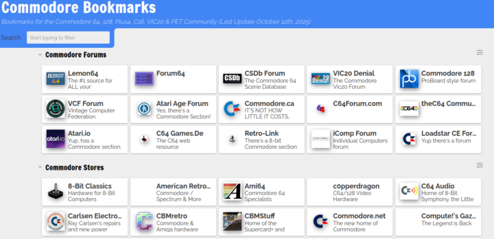 Commodore Bookmarks
