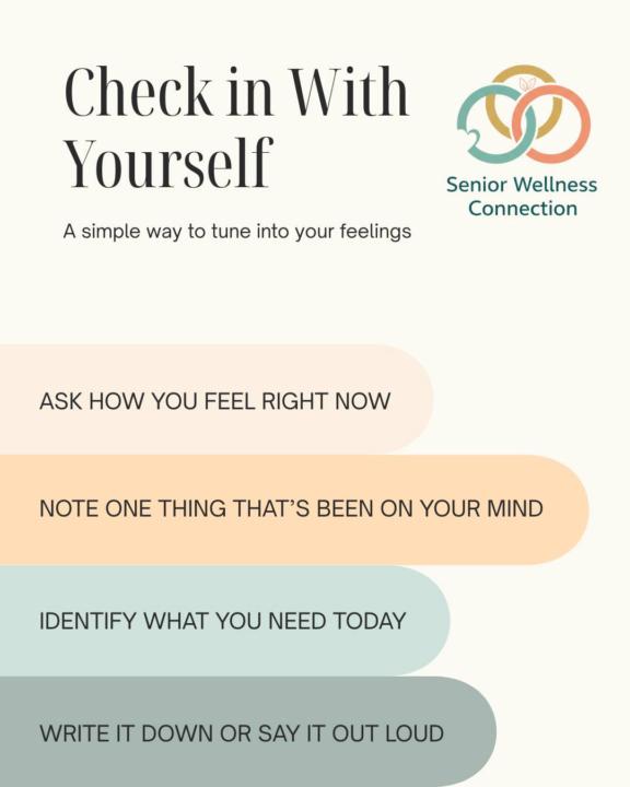 Check in with yourself