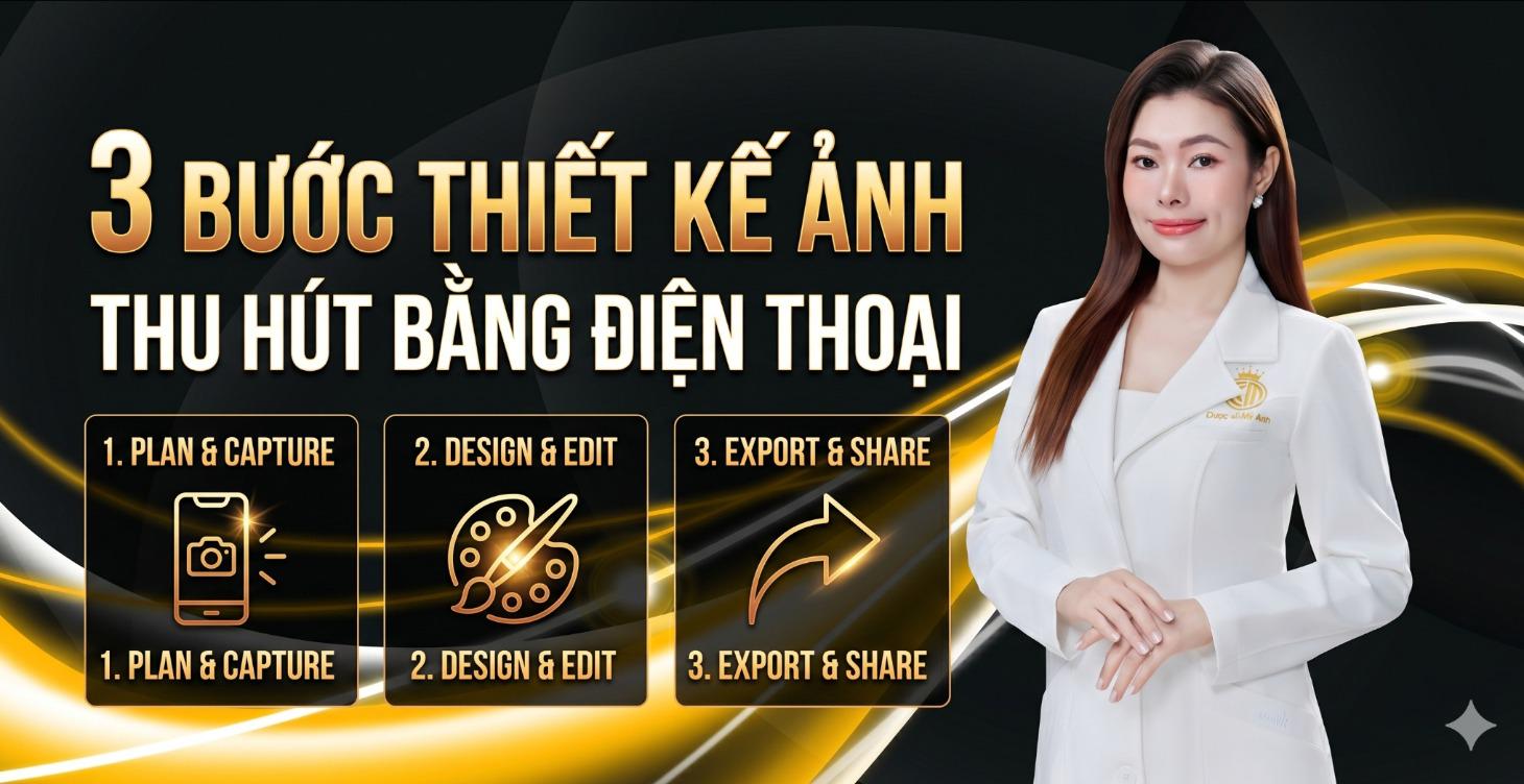 3 BƯỚC THIẾT KẾ ẢNH THU HÚT BẰNG ĐIỆN THOẠI