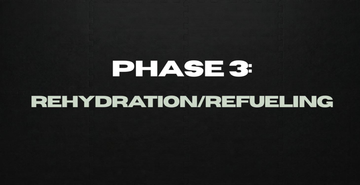 PHASE 3: Rehydration/Refueling