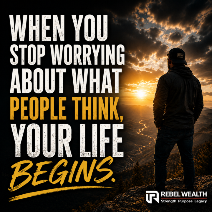 Stop worrying about what people think!