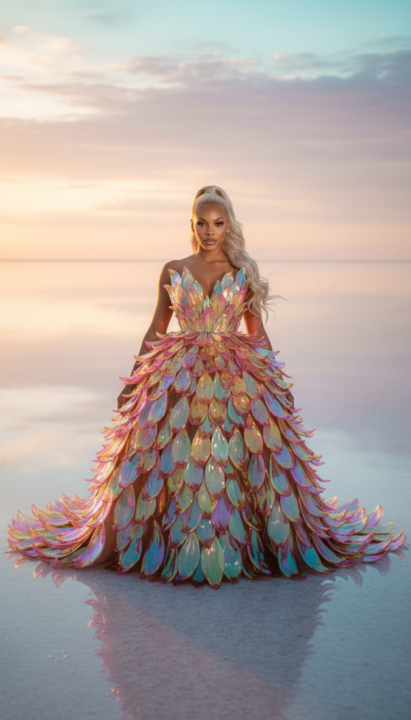 My 1st prompt I created myself. To stop the scroll you need to stand out. 🥰