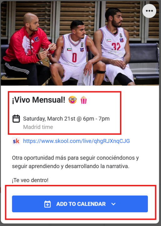 Éste sábado ¡2º vivo mensual!