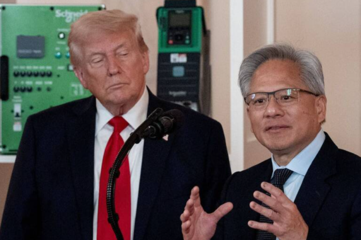 黄仁勋缺席川普中国行 ｜专家：表明中国将很难获得高阶晶片