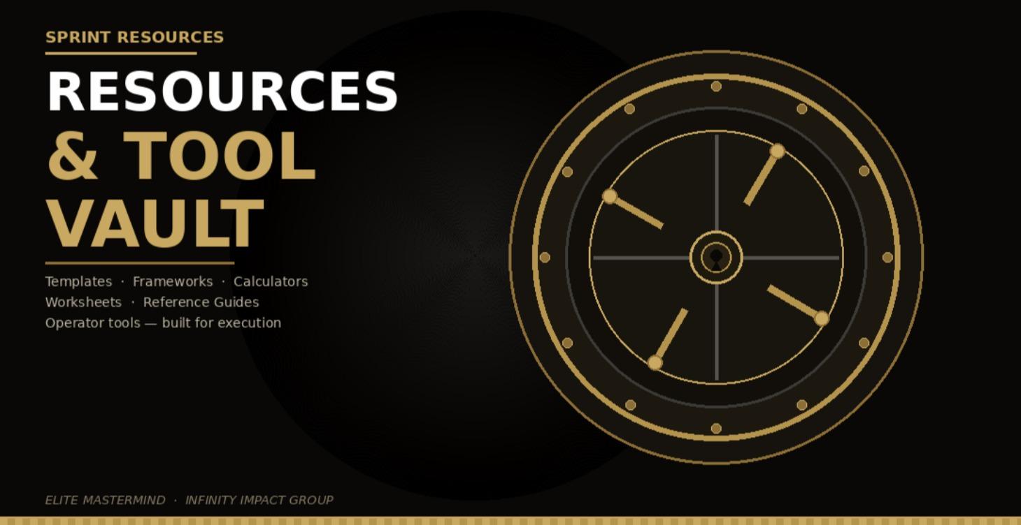 Resources & Tools Vault