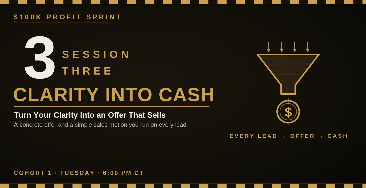 S3 — Clarity into CASH