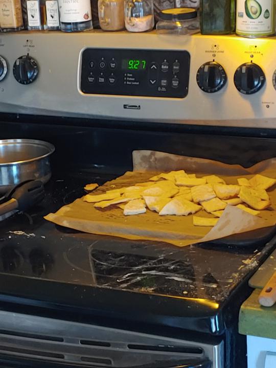 Sourdough crackers
