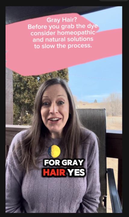 Gray Hair?  Before grabbing the dye consider homeopathic and natural options. 