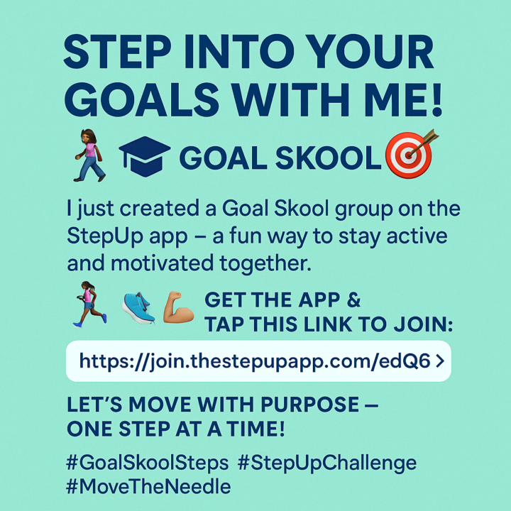 Join the "Goal Skool" group on StepUp