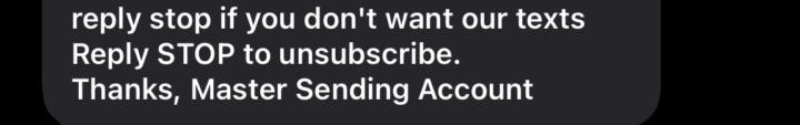 Master sending account question 