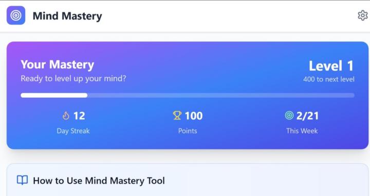 Mind Mastery Tool