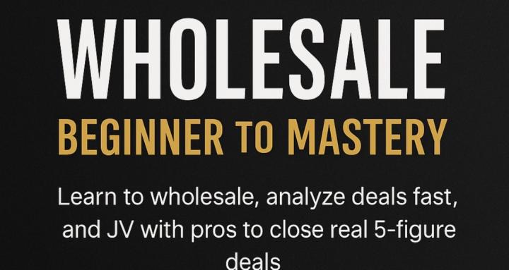 Wholesale Beginner to Mastery