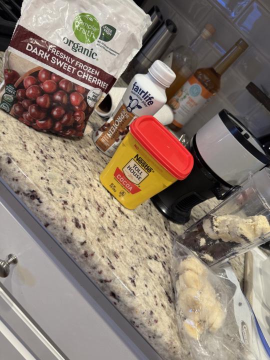 Late Start….Afternoon Snack 🍒 🍌 🍫 