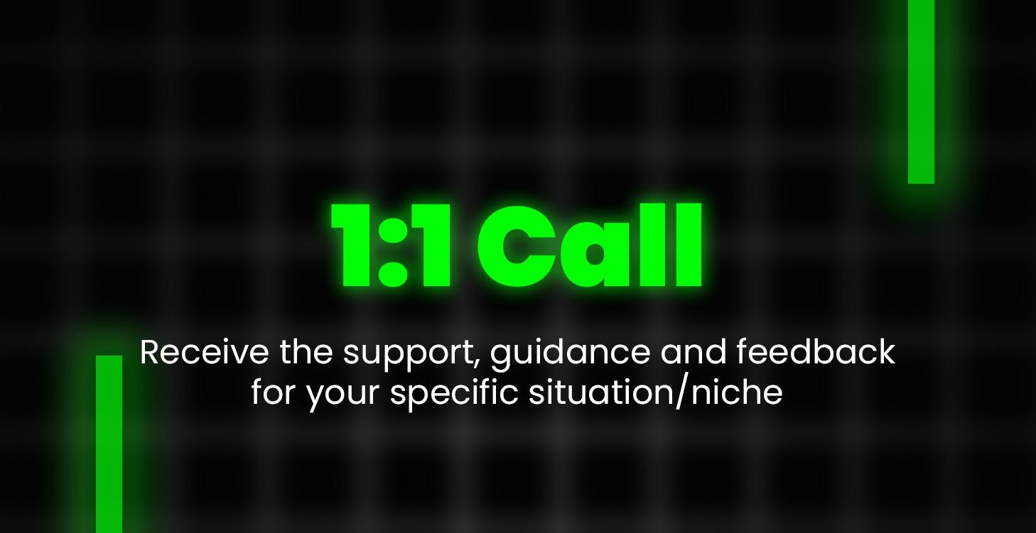 1:1 Private Coaching Call