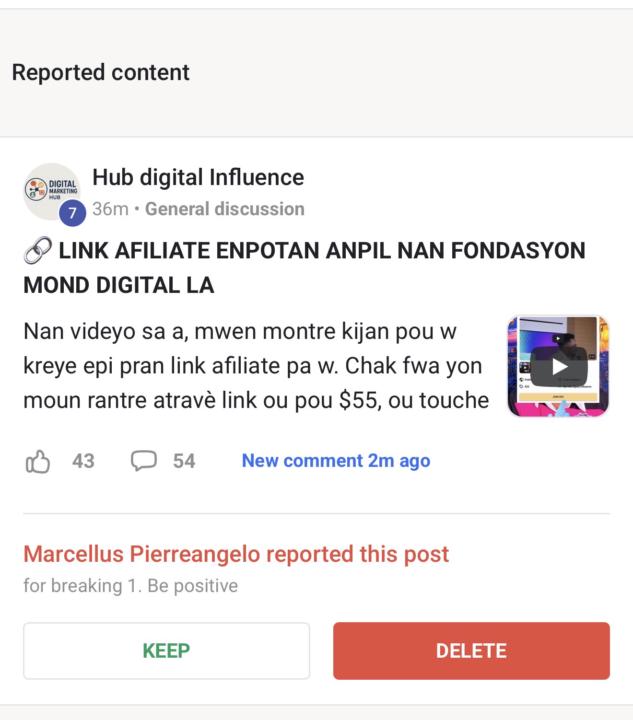 Men nivo mechanste ayisyen moun sa report post la nou wè