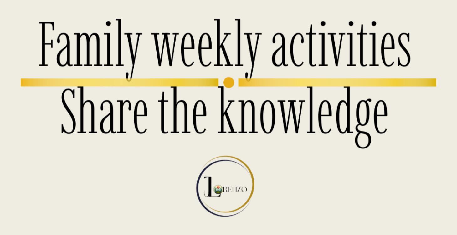 Weekly Parents activities