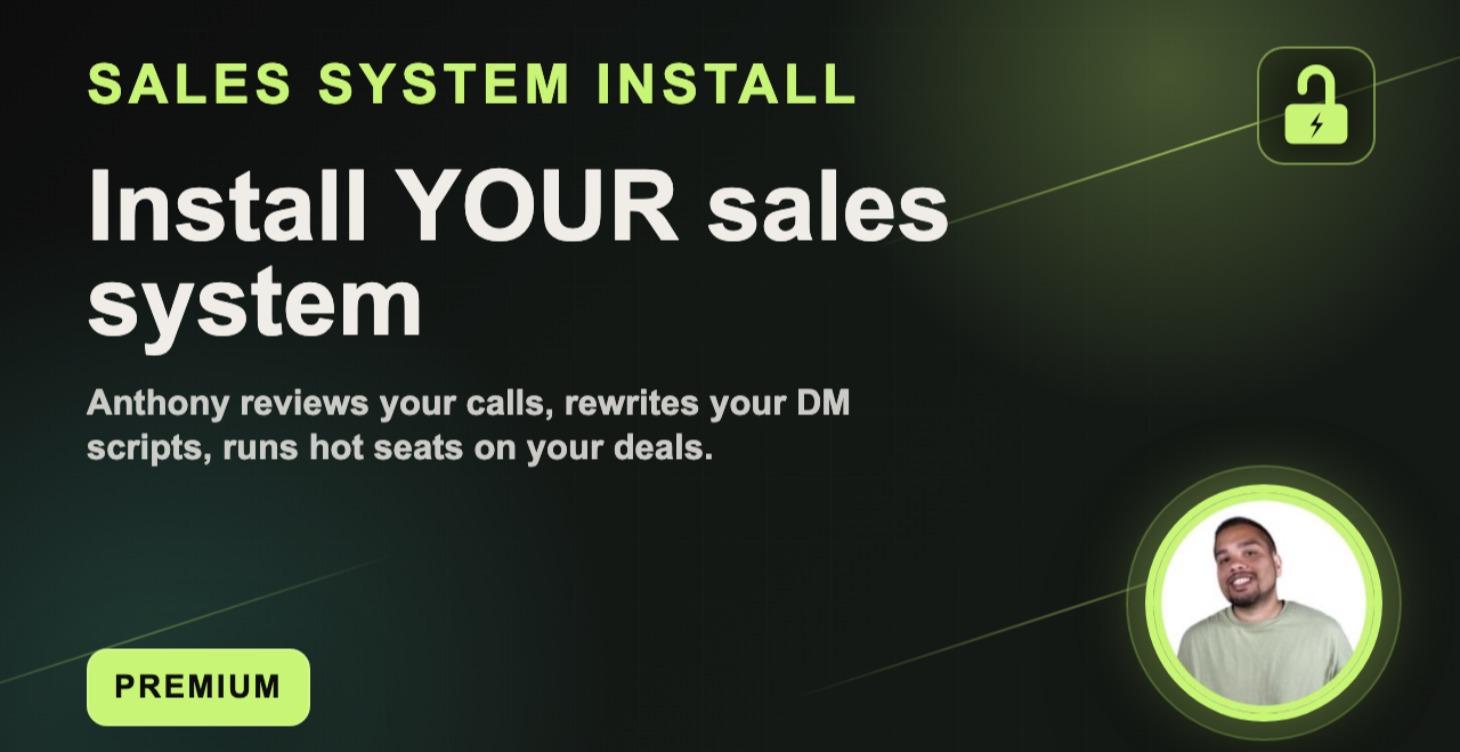 Sales System Install