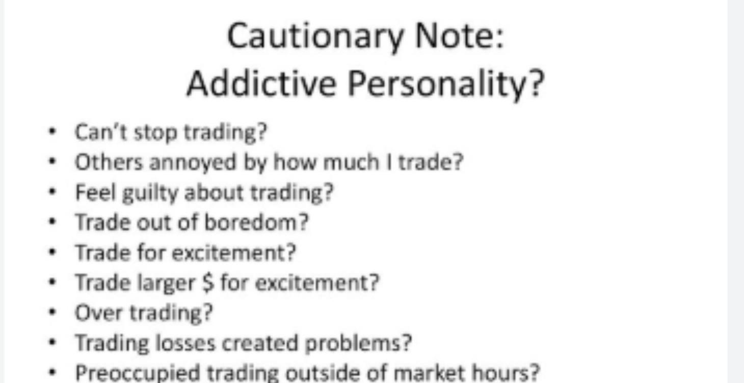Do You Have an Addictive Personality in Trading?