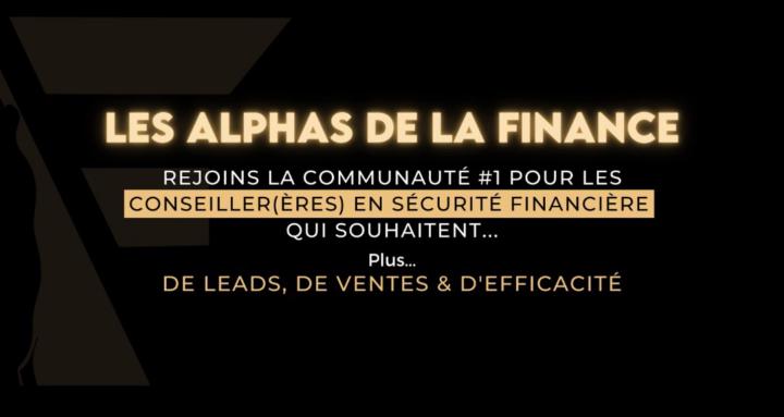 Les Alphas de la finance
