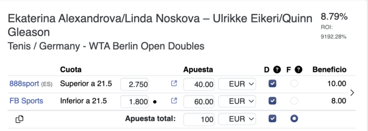 Apuesta de dia 20 Junio 2026