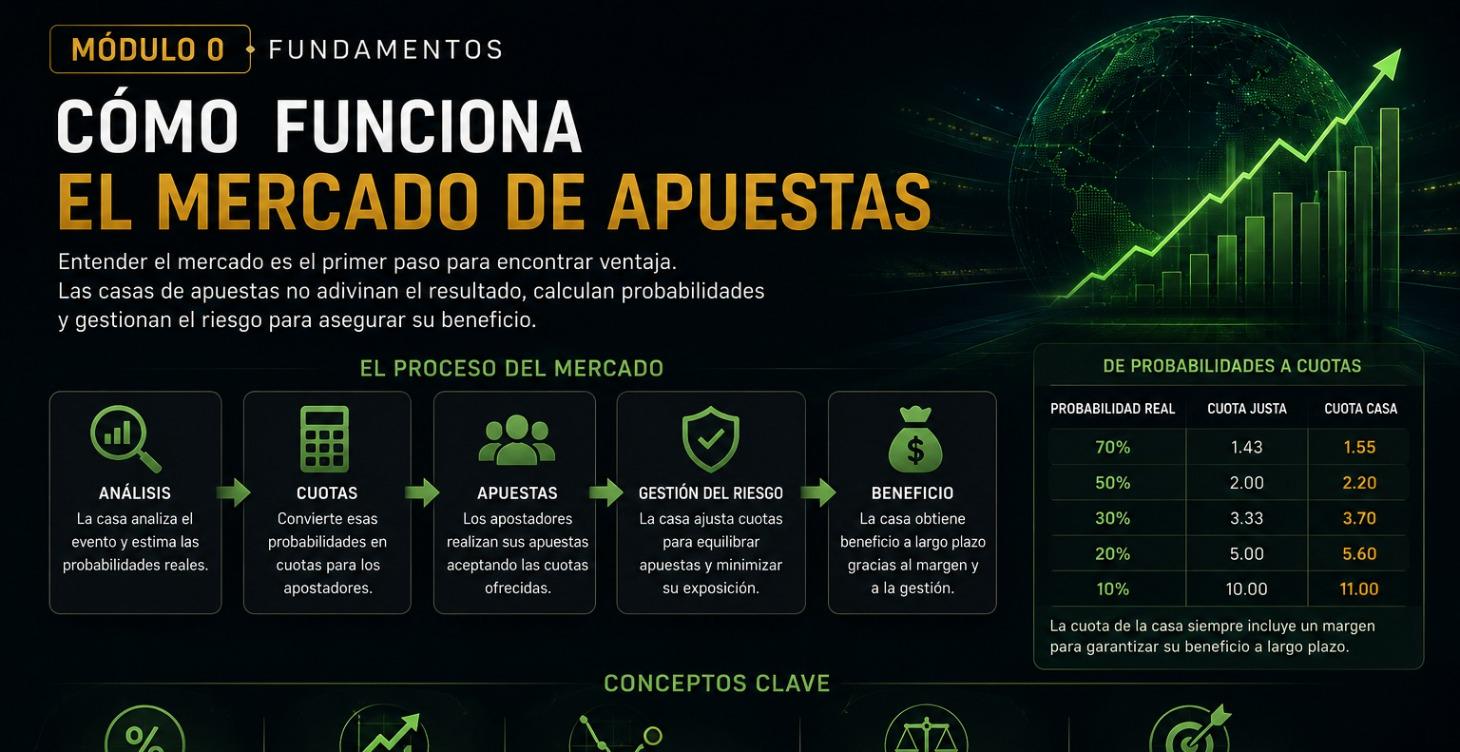 Fundamentos: Cómo funciona el mercado de apuestas