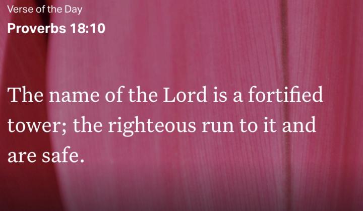 📖 Proverbs 18:10 says: