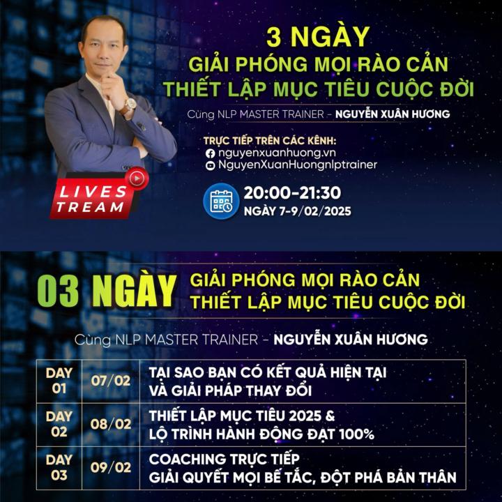 3 NGÀY LIVESTREAM MIỄN PHÍ