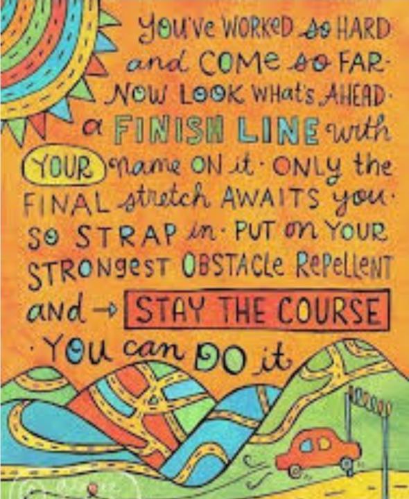 Stay the course 