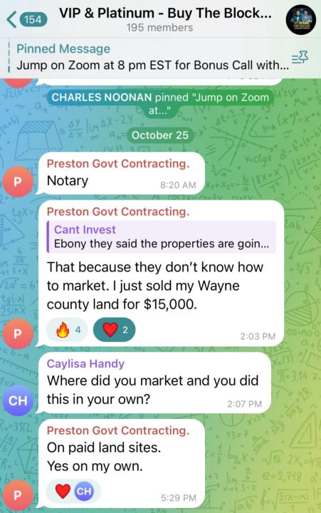 $15,000 sale from Wayne County